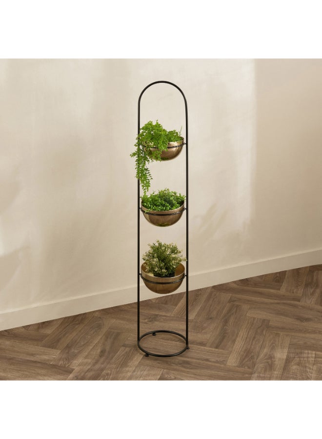 Home Box Metal 3-Tier Planter Stand - Black - Image 1